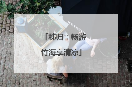 秭归：畅游竹海享清凉